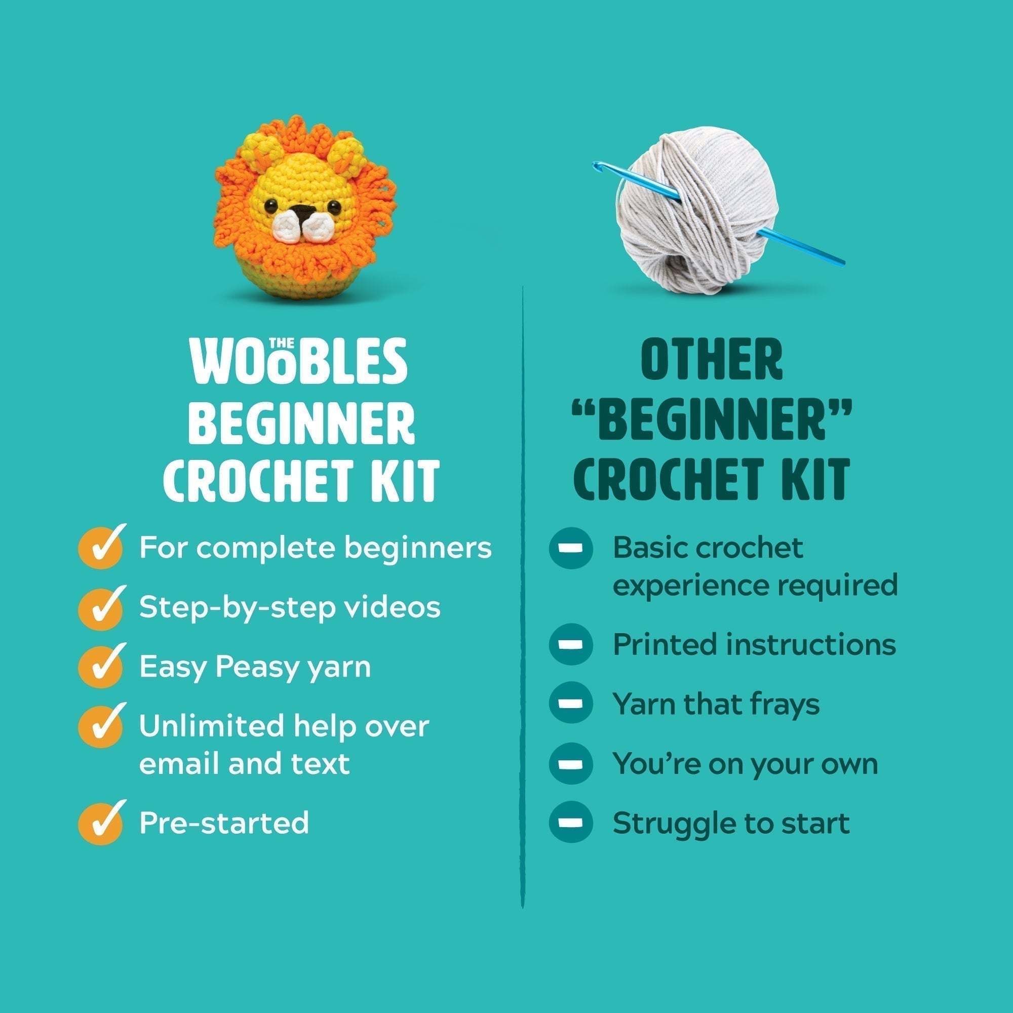 One-of-a-Kind Purr-Mutation Crochet Kit